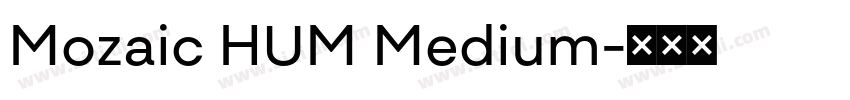 Mozaic HUM Medium字体转换